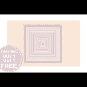 🆕pink and cream striped neck square scarf/wrap